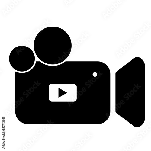 camera icon. video camera symbol. movie sign vector illustration