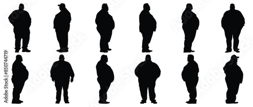 Man silhouette set vector design big pack of illustration and icon