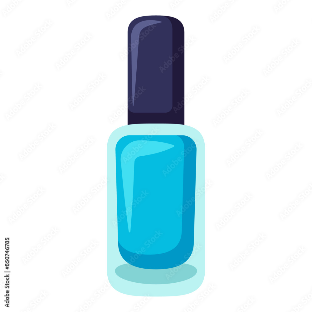 Bright nail polish. Gel polish for manicure in a bottle. Cartoon flat clipart Bright nail polish. Gel polish for manicure in a bottle. Cartoon flat clipart