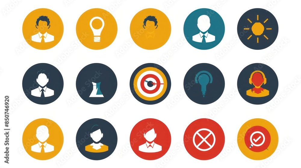 Teamwork icon set. Collection of cooperation, team target, leadership, collaboration and more. Vector illustration. Easily changes to any color. wide angle lens Teamwork icon set. Collection of cooperation, team target, leadership, collaboration and more. Vector illustration. Easily changes to any color. wide angle lens