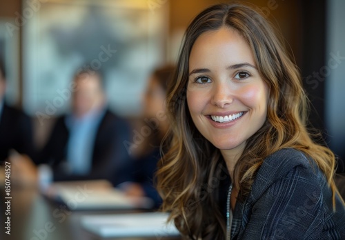 An interview with a confident young professional dressed for business