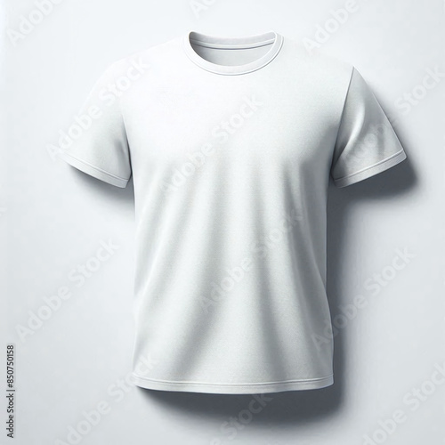 Blank White T-Shirt Mockup Template, Unbranded Display