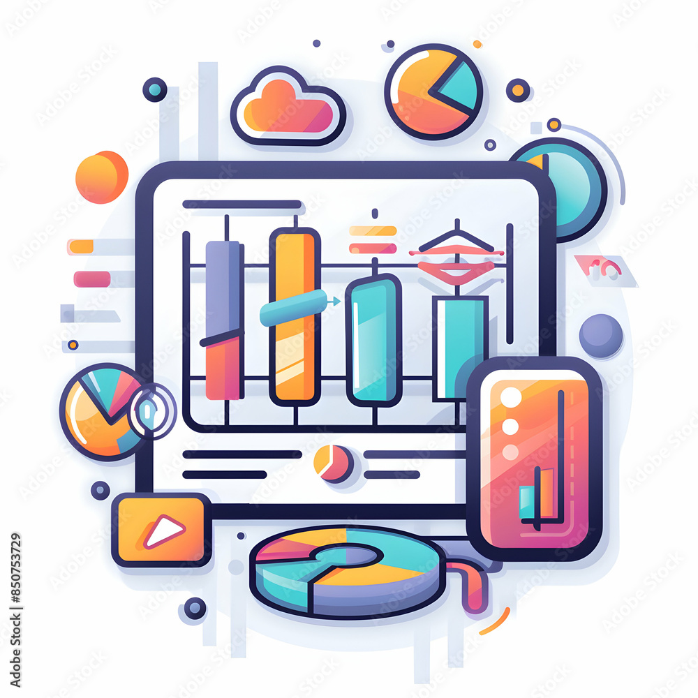 3D Flat Icon ERP Analytics Symbol for System Ads: Enhancing Enterprise Performance Tracking with Doodle Line Cartoon Style 3D Flat Icon ERP Analytics Symbol for System Ads: Enhancing Enterprise Performance Tracking with Doodle Line Cartoon Style