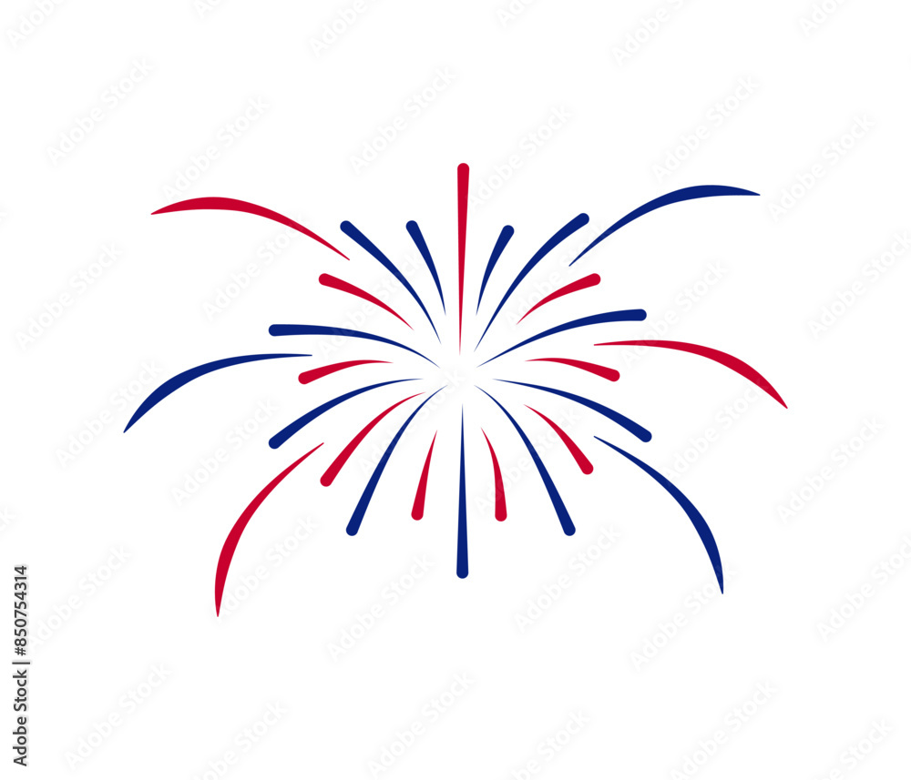 Fireworks Fourth of July.Fireworks with a red and blue stars and sparks . United states of america independence day fireworks. Red, blue fireworks for 4th of July . Fireworks Fourth of July.Fireworks with a red and blue stars and sparks . United states of america independence day fireworks. Red, blue fireworks for 4th of July .