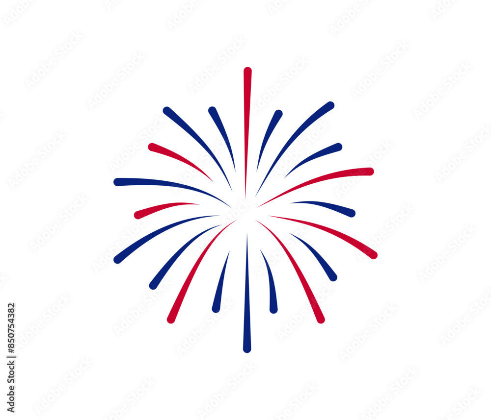 Fireworks Fourth of July.Fireworks with a red and blue stars and sparks . United states of america independence day fireworks. Red, blue fireworks for 4th of July . Fireworks Fourth of July.Fireworks with a red and blue stars and sparks . United states of america independence day fireworks. Red, blue fireworks for 4th of July .