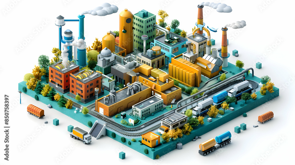 Innovative 3D Flat Icon Depicting Glossy Planning Innovation Clusters in Production Technology Innovative 3D Flat Icon Depicting Glossy Planning Innovation Clusters in Production Technology