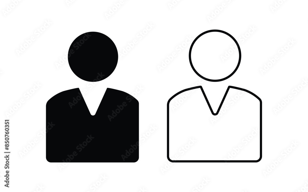 Business Profile icon vector Illustration. Business Profile icon vector Illustration.