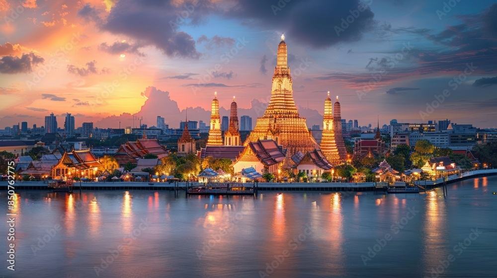Wat Arun temple in Bangkok, Thailand Wat Arun temple in Bangkok, Thailand