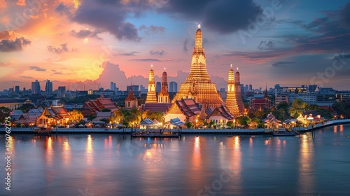Wat Arun temple in Bangkok, Thailand