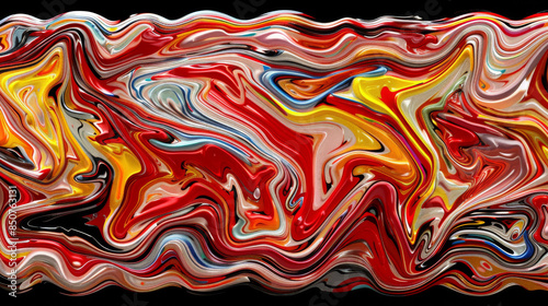 Abstract fluid art background different colors. Liquid marble. Acrylic painting on canvas with gradient and splash. Alcohol ink backdrop with waves pattern. Stone section.