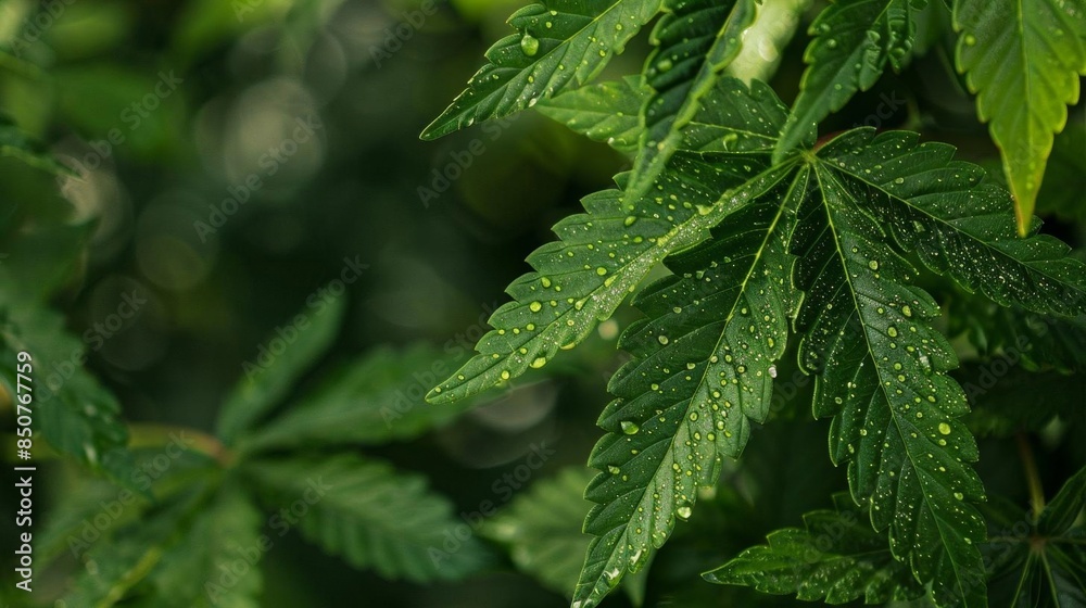 Closeup of vibrant cannabis leaves with detailed textures and rich green hues set against a blurred natural background capturing the intricate patterns and healthy appearance of th Closeup of vibrant cannabis leaves with detailed textures and rich green hues set against a blurred natural background capturing the intricate patterns and healthy appearance of th