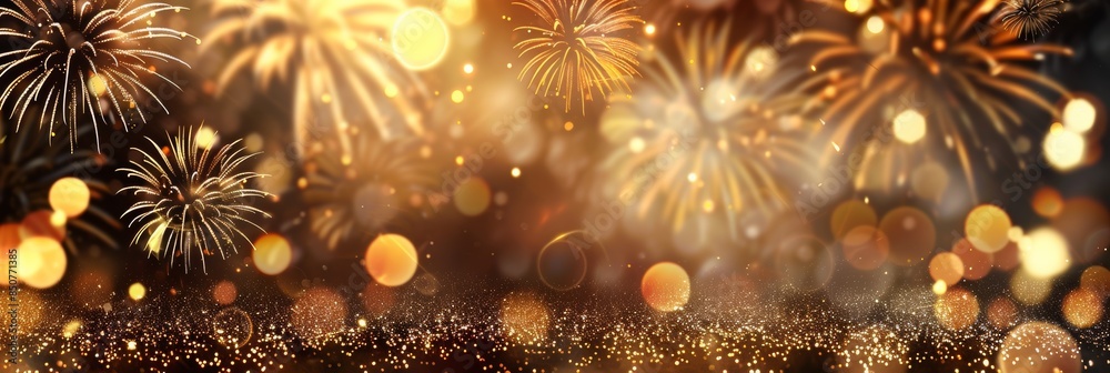 Golden Fireworks Display Golden Fireworks Display