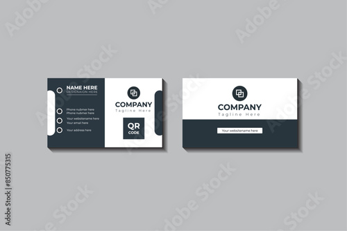  Modern and simple Business Card Template For company Corporate Style, Creative And Simple business card design