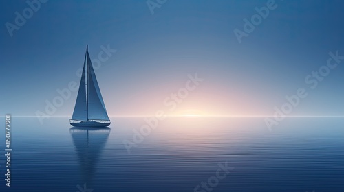 yacht in the sea