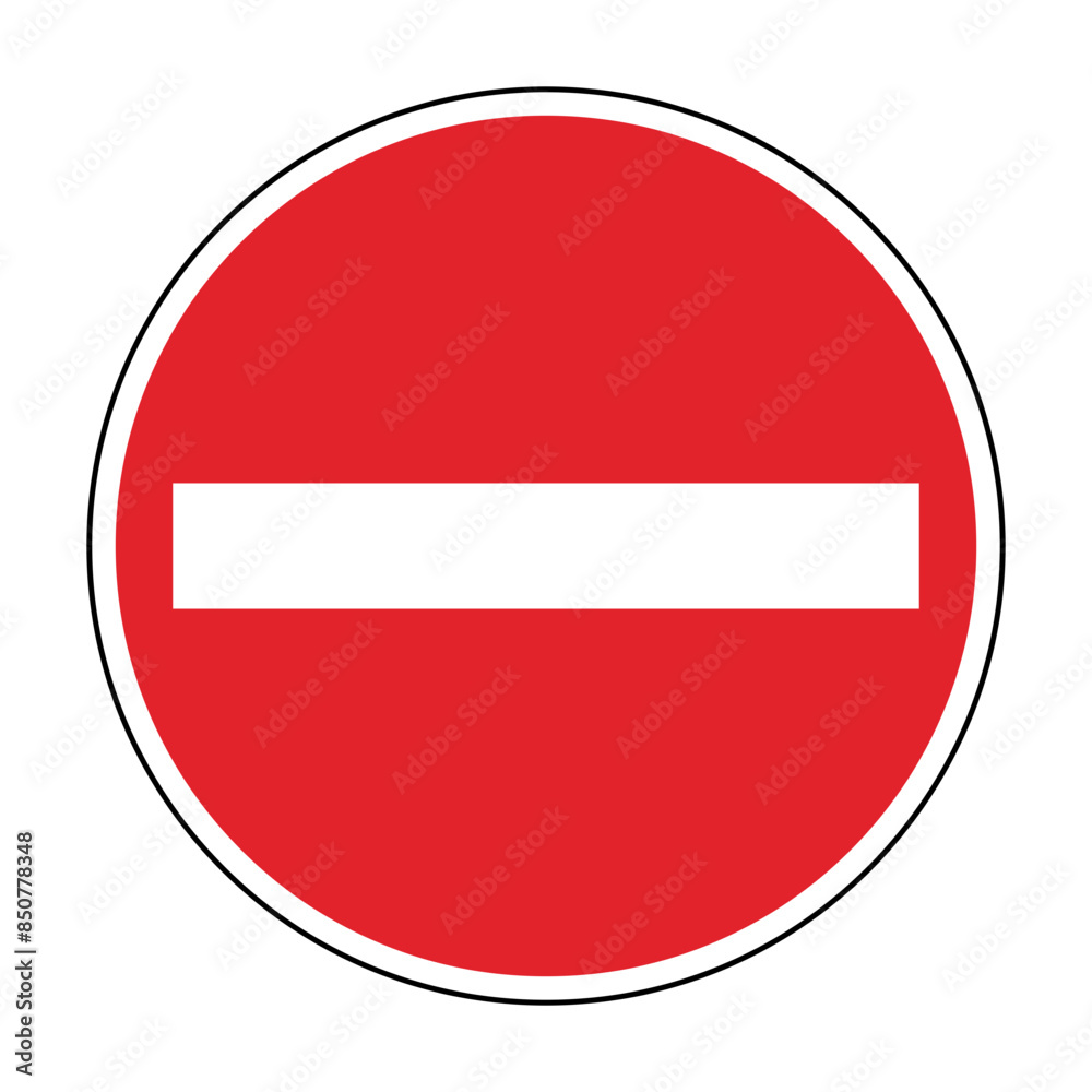 Einfahrt Verboten Verkehrsschild Vektor Grafik Einfahrt Verboten Verkehrsschild Vektor Grafik