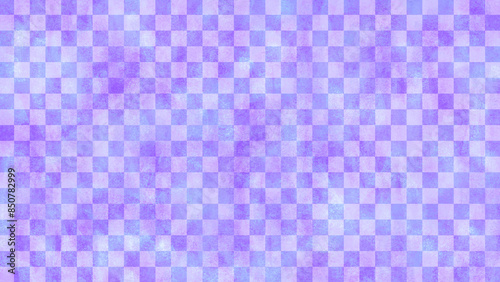 市松模様 背景素材 紫色