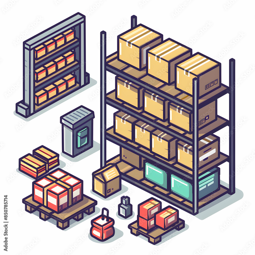 3D Flat Warehouse System Analytics Icon: Modern Design with Space for TextGraphics on White Background Perfect for Inventory Management Logistics Illustrations Doodle Line 3D Flat Warehouse System Analytics Icon: Modern Design with Space for TextGraphics on White Background Perfect for Inventory Management Logistics Illustrations Doodle Line