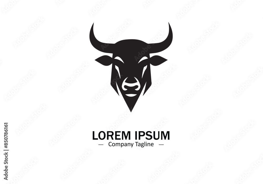 Vector Strong bull logo icon Vector Strong bull logo icon
