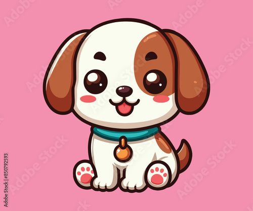 cute dog vector illustration
