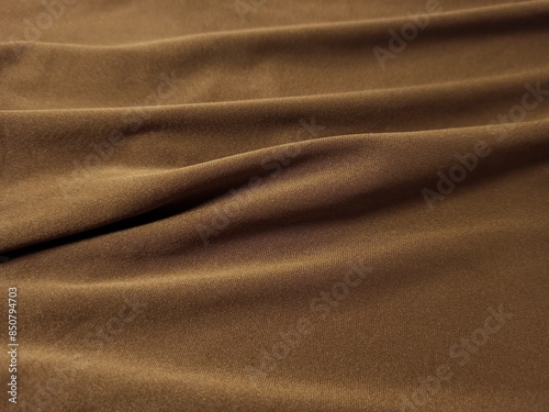 Close up of brown fabric texture