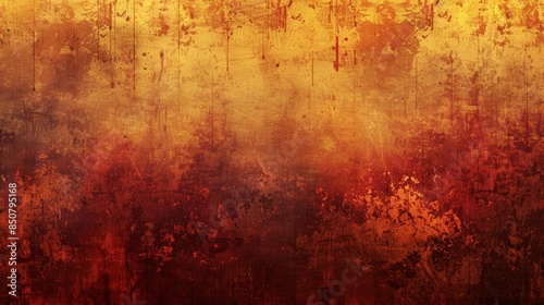Textured fall-inspired grunge background with rich autumnal hues