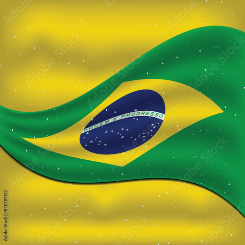Brazil Flag Vector Design Template