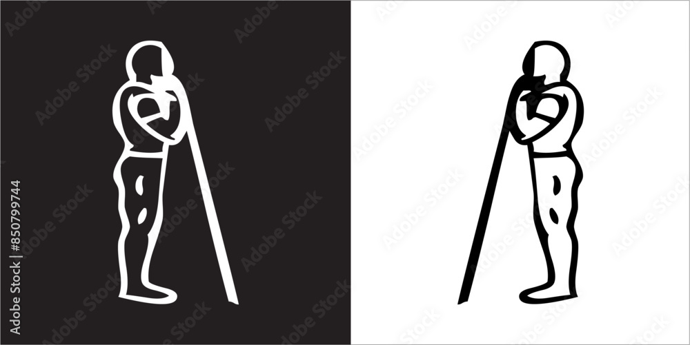 IIlustration Vector graphics of Workout Routine icon IIlustration Vector graphics of Workout Routine icon