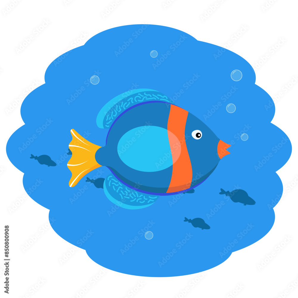 Fototapeta premium Blue fish