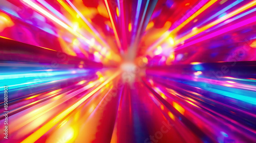 A vibrant 3D render of an abstract multicolor spectrum background