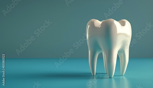 A Single White Tooth Model on a Blue Surface