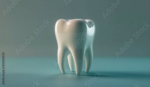 A Single White Tooth Model on a Blue Surface