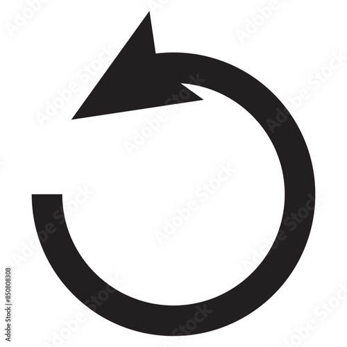 Repeat arrow button, refresh icon, circle arrow, rotation sign