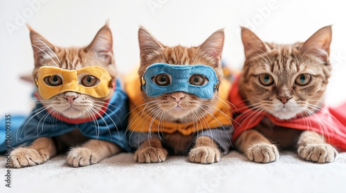 Three Superheroes Cats.