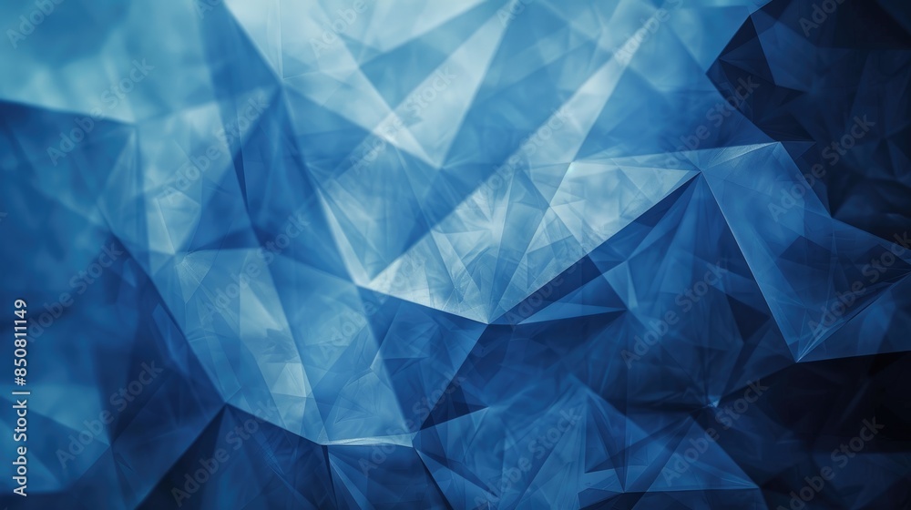 Obraz premium Elegant abstract blue background with subtle geometric patterns, ideal for adding text in presentations or graphics