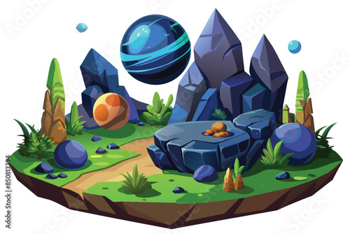 3 d design space planet