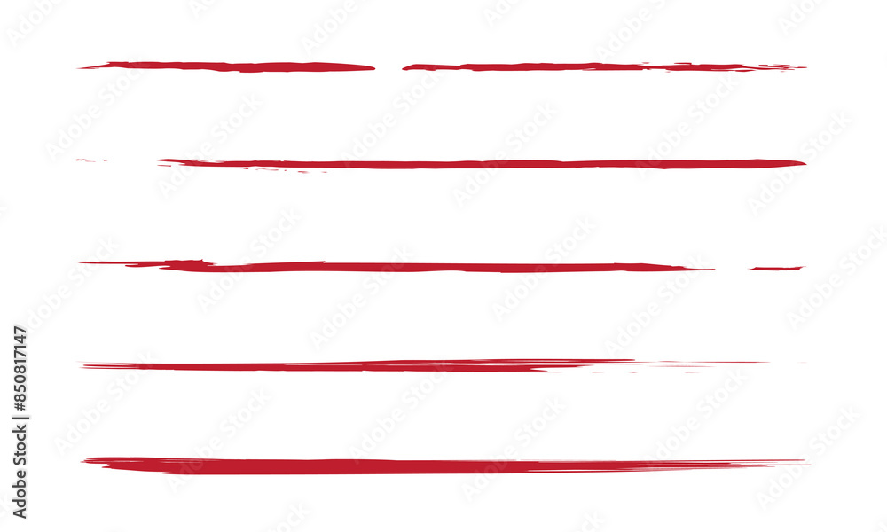 Line underline red crayon brush pencil pen marker paint stroke. Line red brush crayon highlight underline strike color through drawn strikethrough handwritten emphasis squiggle vector swoosh under Line underline red crayon brush pencil pen marker paint stroke. Line red brush crayon highlight underline strike color through drawn strikethrough handwritten emphasis squiggle vector swoosh under