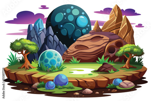3 d design space planet