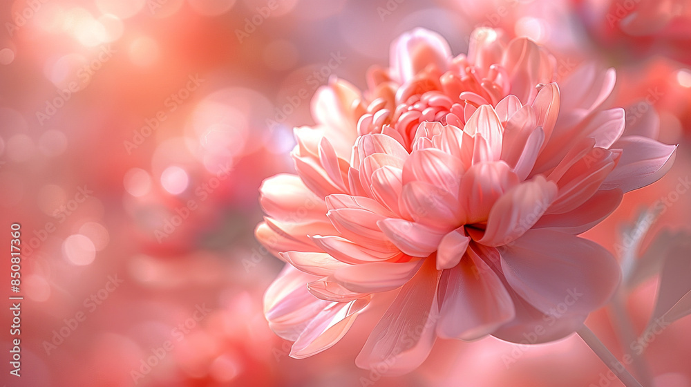 A beautiful elegant pink peony flower background A beautiful elegant pink peony flower background