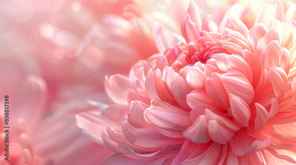 A beautiful elegant pink peony flower background 
