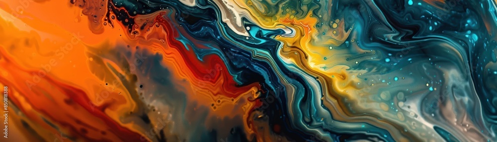 Anxiety visualized through intense, swirling abstract art Anxiety visualized through intense, swirling abstract art