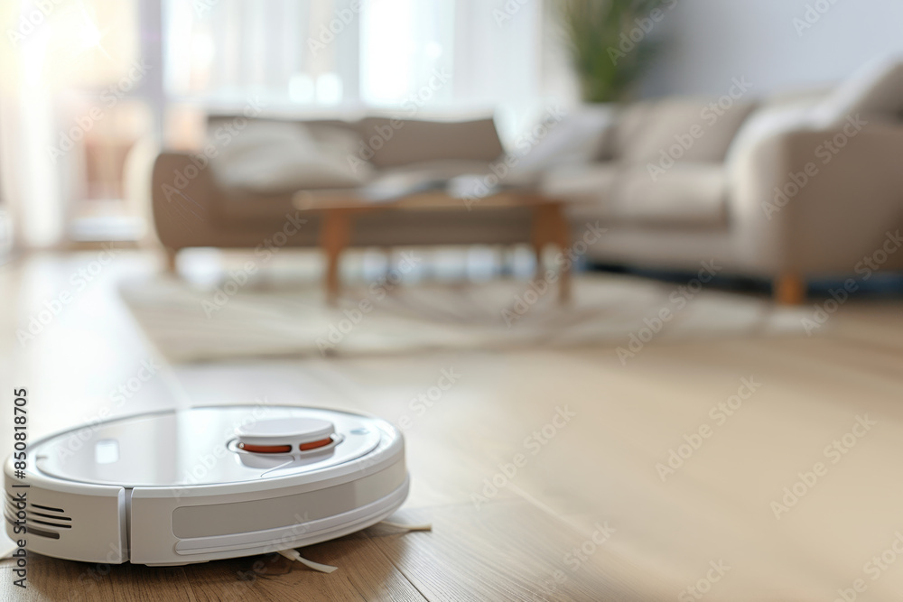 vacuum cleaning machine in living room , smart home vacuum cleaning machine in living room , smart home
