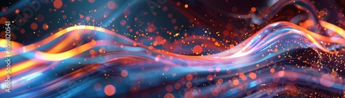 Business innovation and success represented by dynamic abstract designs
