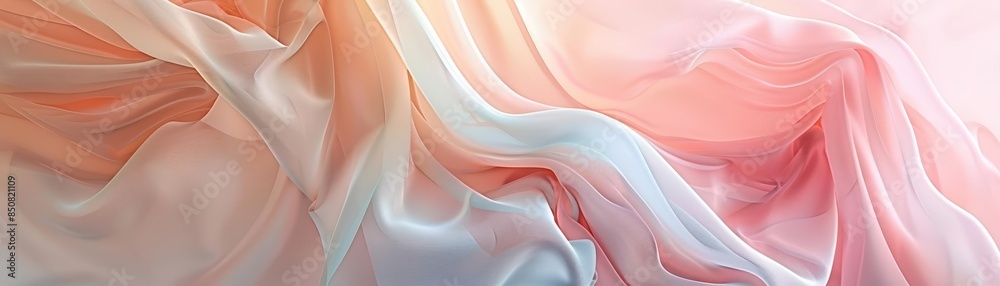Obraz premium Pregnancy and maternal care visualized with soft, flowing abstract designs