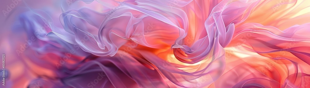 Obraz premium Pregnancy and maternal care visualized with soft, flowing abstract designs