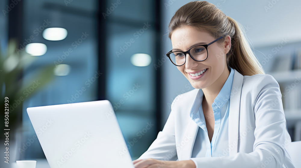 Professional Woman Excelling in Corporate Environment