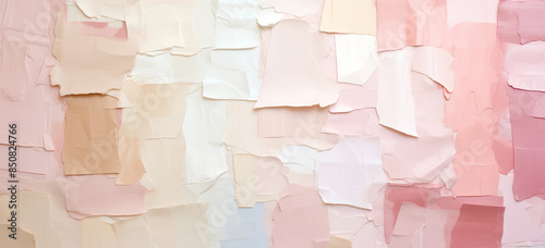 Color swatches of different shades of beige, pink and white photo