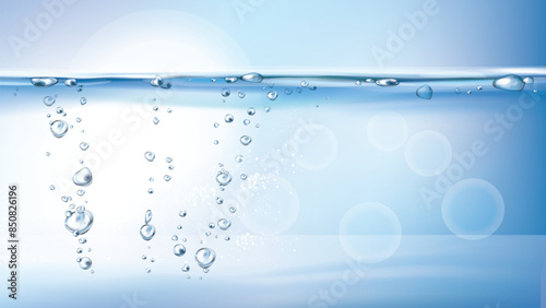 water drops on blue background 