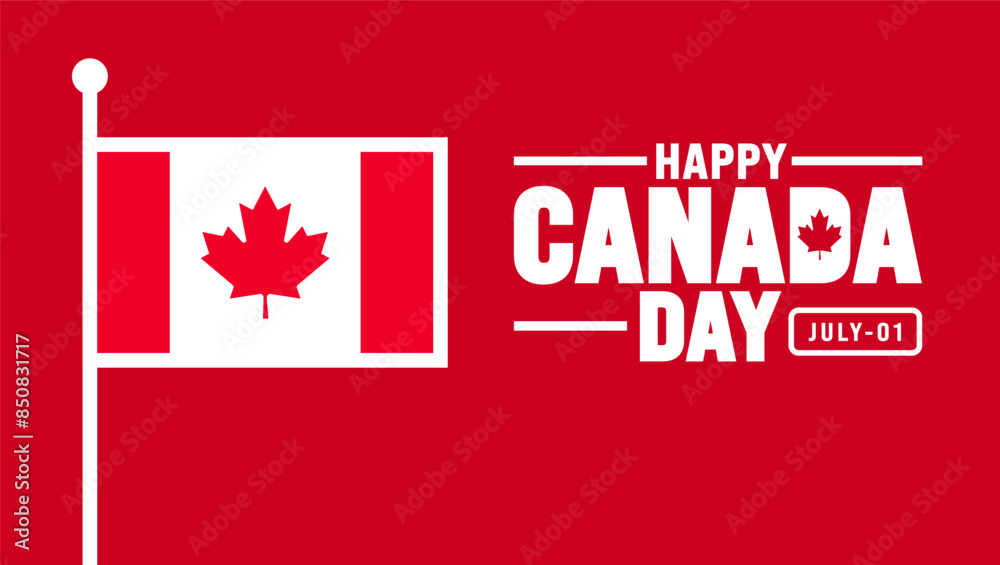 1 July is Happy Canada Day background template with Canada flag maple leaf. Holiday concept. use to background, banner, placard, card, and poster design. celebrating Canada independence day banner. 1 July is Happy Canada Day background template with Canada flag maple leaf. Holiday concept. use to background, banner, placard, card, and poster design. celebrating Canada independence day banner.