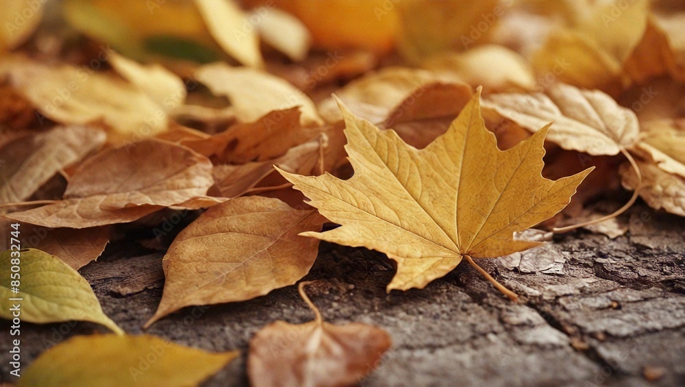 Obraz premium Golden Leaf Colors