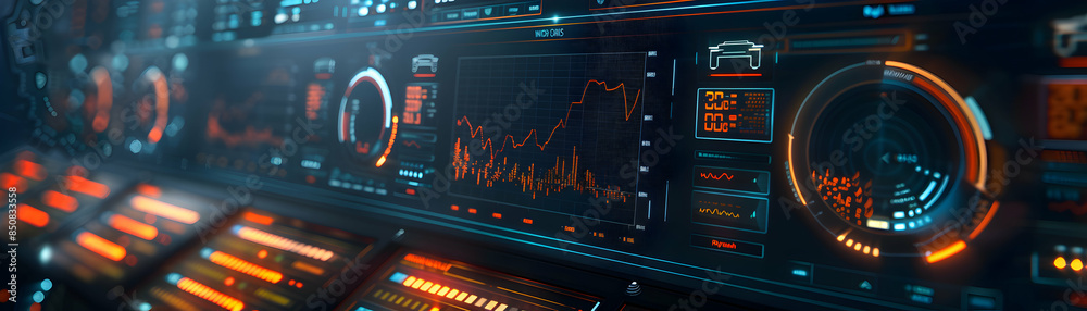 A sleek Photo Realistic Dashboard and WMS icon design ideal for illustrating WMS reporting inventory analysis and performance metrics, with space for text on a professional backgro A sleek Photo Realistic Dashboard and WMS icon design ideal for illustrating WMS reporting inventory analysis and performance metrics, with space for text on a professional backgro